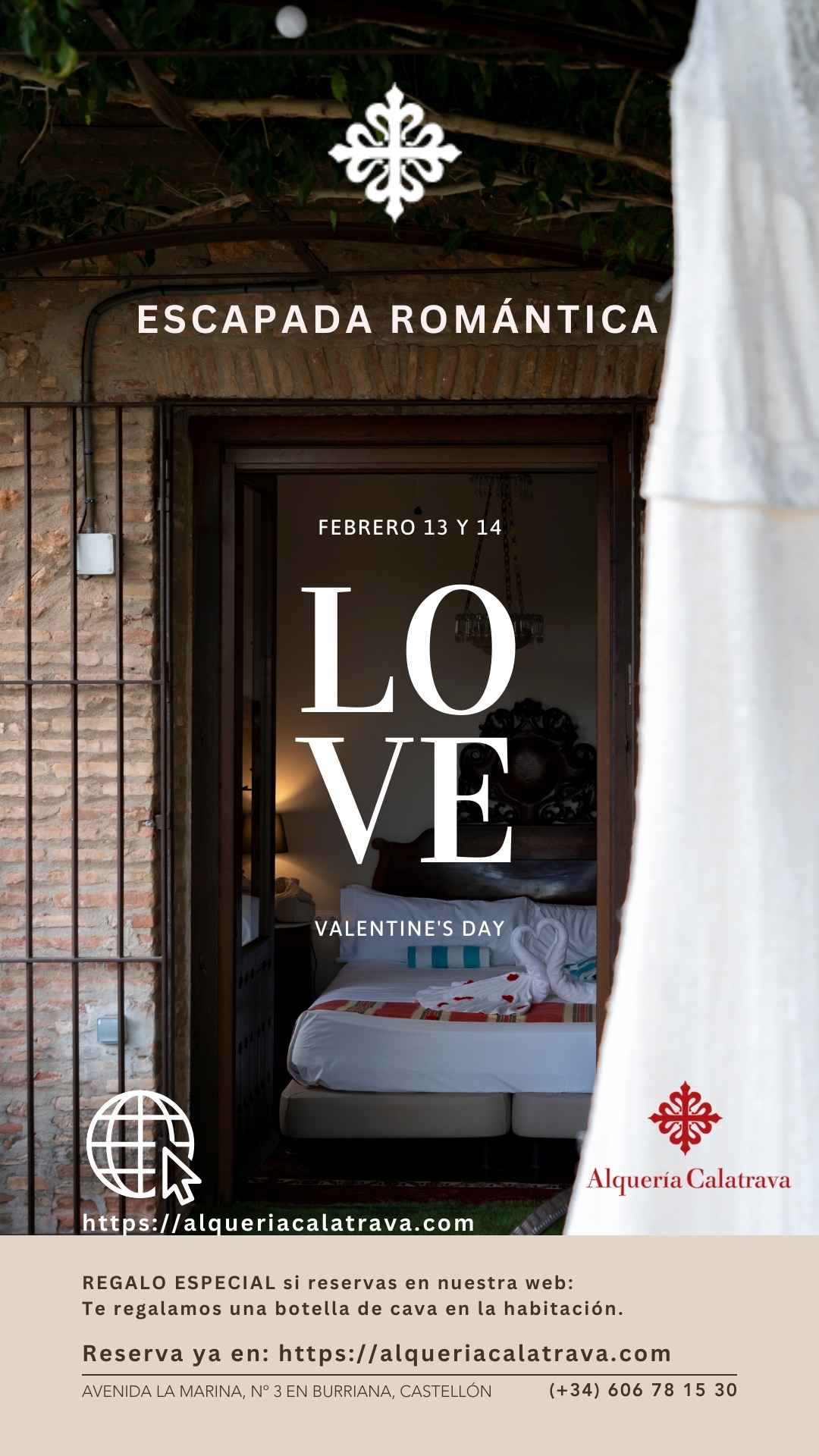 Escapada romantica de san valentin en Castellon